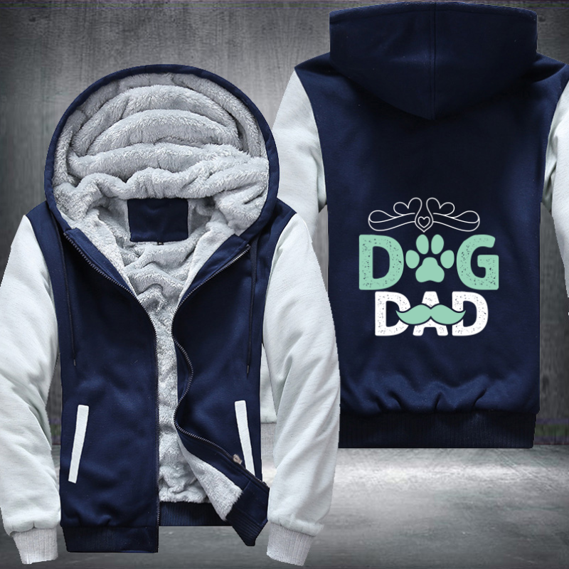 Dog Dad Fleece Hoodies Jacket