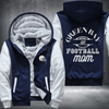 GREEN BAY WI Football mom Fleece Hoodies Jacket