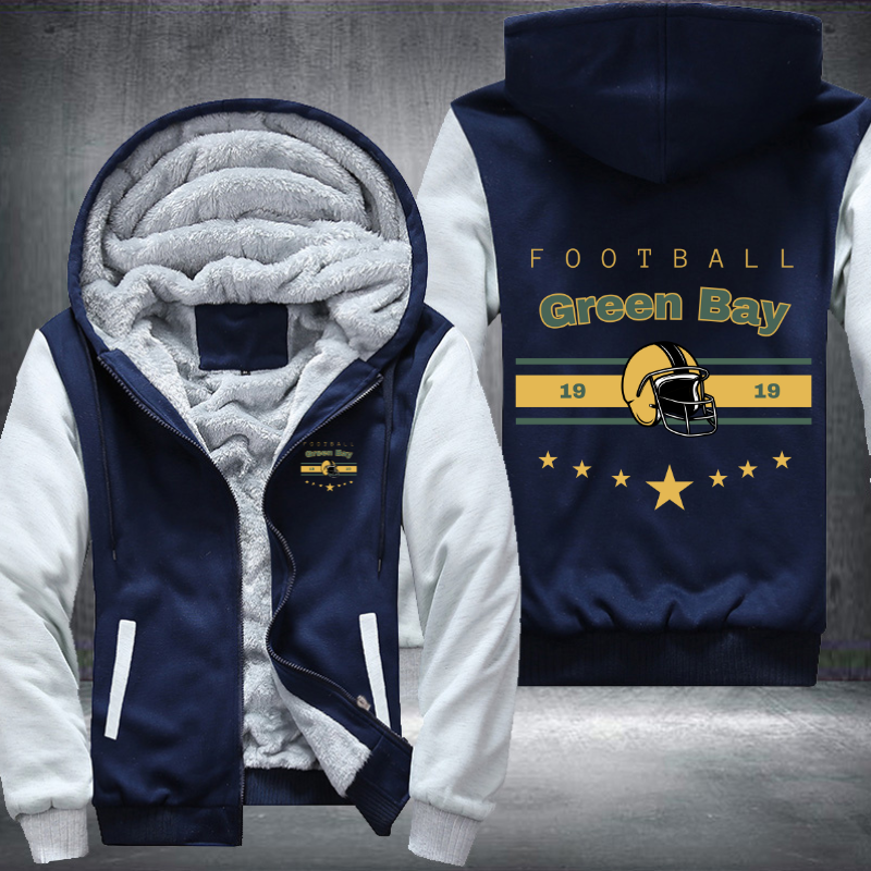 Vintage Football Green Bay 1919 Fleece Hoodies Jacket