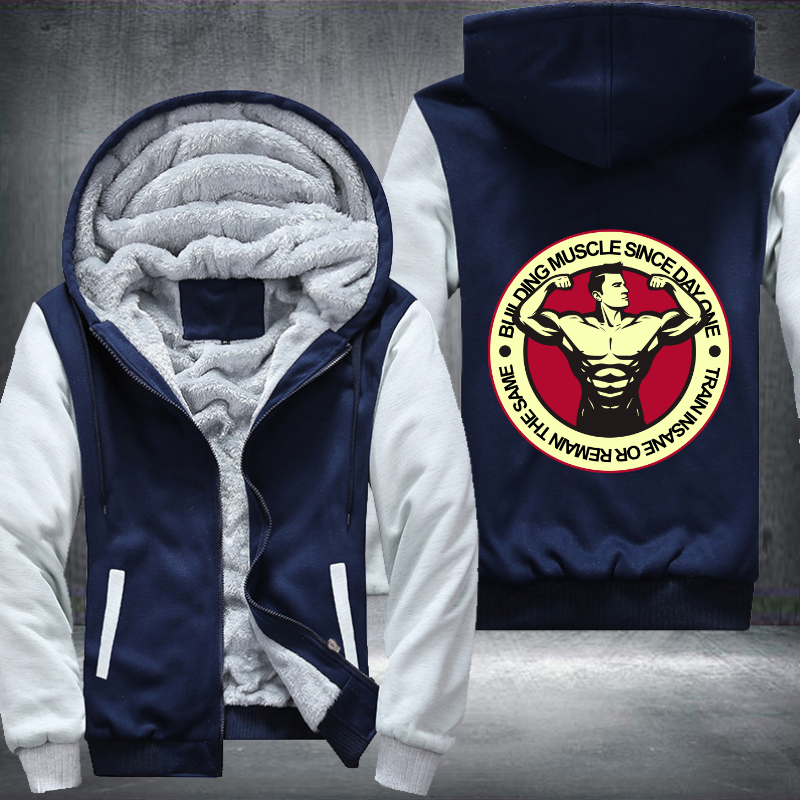 Bull Ding Muscle Since Day One Fleece Hoodies Jacket