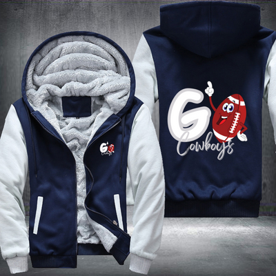 Go Cowboys Fleece Hoodies Jacket