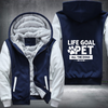 LIFE GOAL PET ALL THE DOGS Fleece Hoodies Jacket