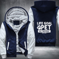 LIFE GOAL PET ALL THE DOGS Fleece Hoodies Jacket