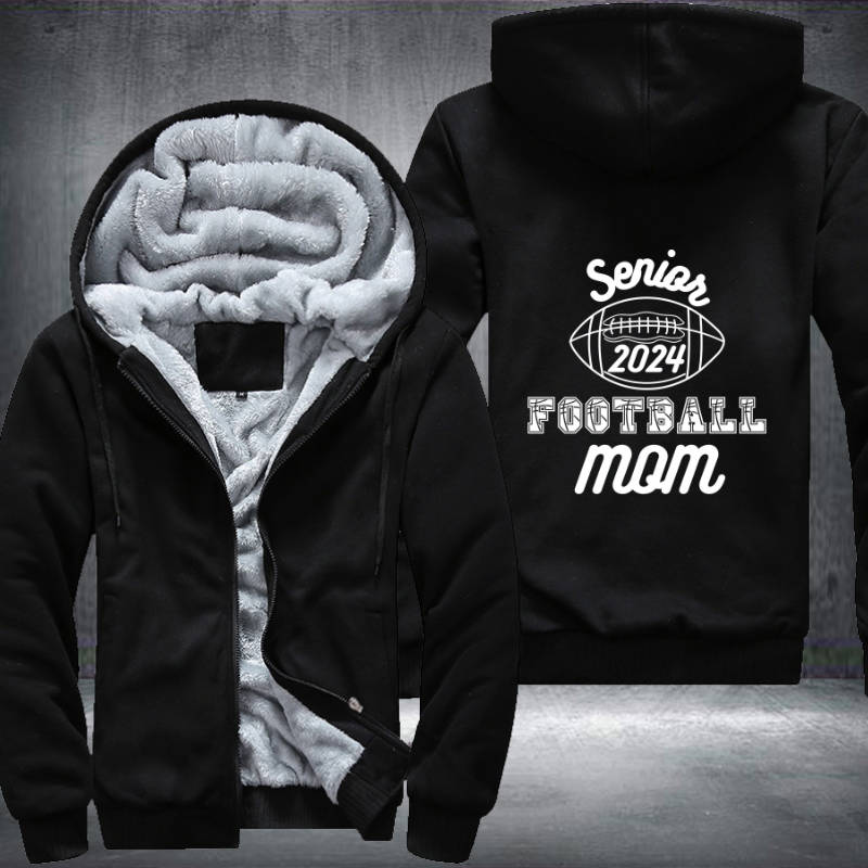 Senior Football mom 2024 Fleece Hoodies Jacket