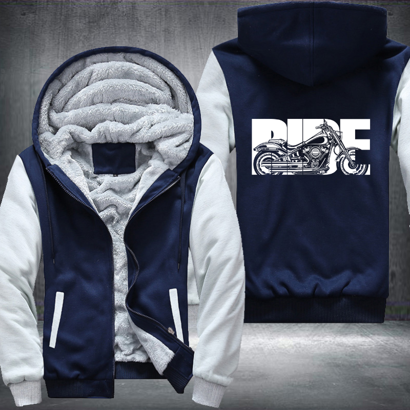 Bike Ride Motorcycle Fleece Hoodies Jacket