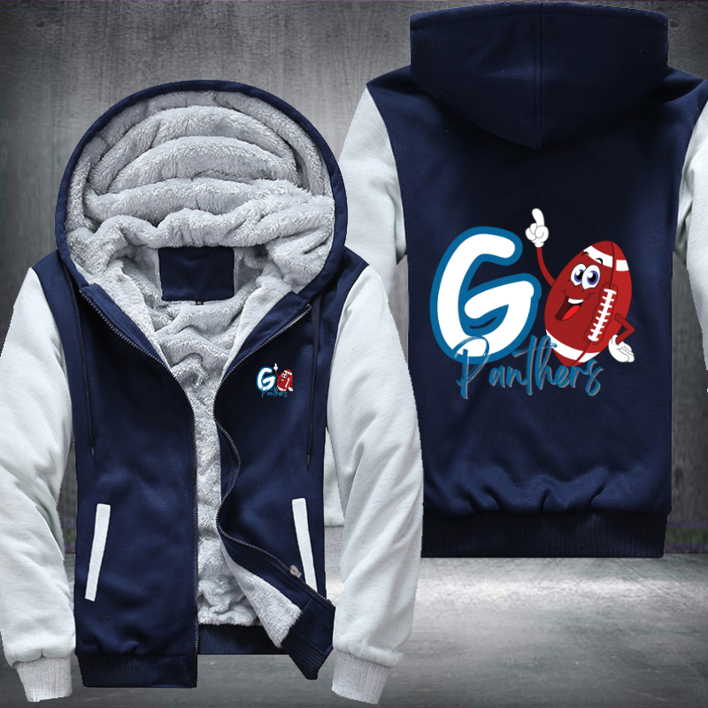 Go Panthers Fleece Hoodies Jacket
