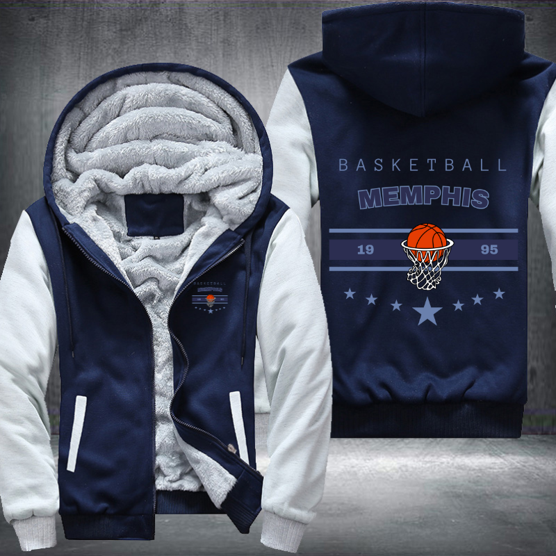 Vintage Basketball MEMPHIS 1995 Fleece Hoodies Jacket