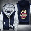 Love Being An American Eskimo Dog mom Fleece Hoodies Jacket