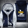 DOGS RESCUES Fleece Hoodies Jacket