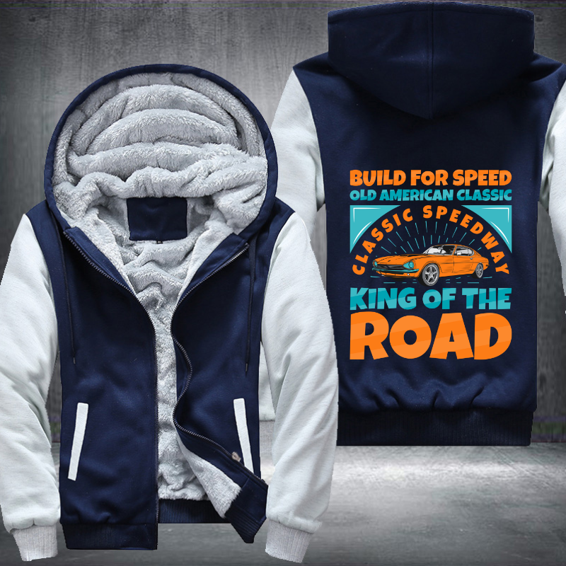Build for speed old classic Fleece Hoodies Jacket