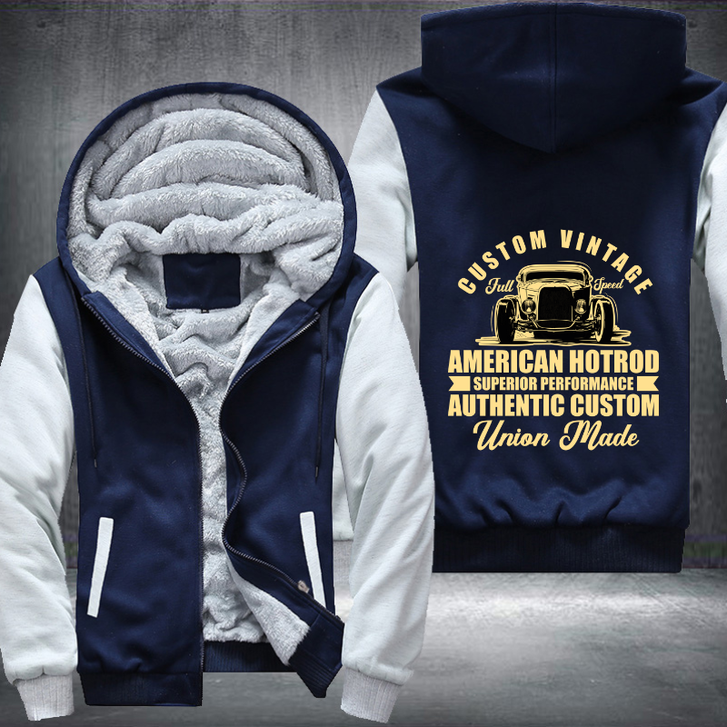 Custome vintage full speed car Fleece Hoodies Jacket
