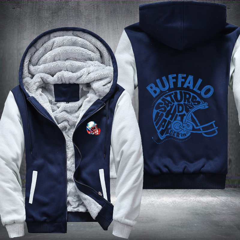 Saturdays hit harder in BUFFALO Fleece Hoodies Jacket
