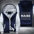 Patriotic USA State Maine Fleece Hoodies Jacket