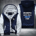 Grandpa Says I'm A Colts Fan Fleece Hoodies Jacket