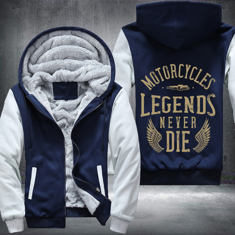 Motorcycles Legends Never Die Fleece Hoodies Jacket