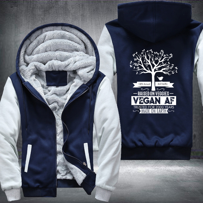 100% Natural And Healthy Raised On Veggies Fleece Hoodies Jacket