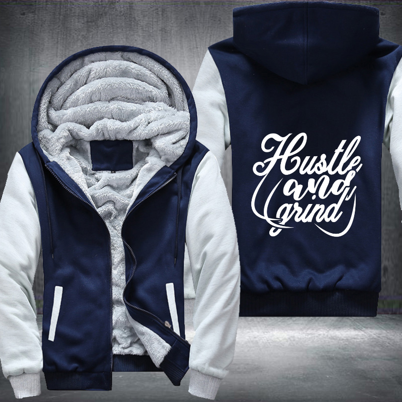 Hustle And Grind Fleece Hoodies Jacket