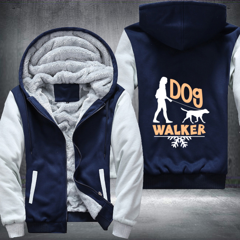 dog walker Fleece Hoodies Jacket