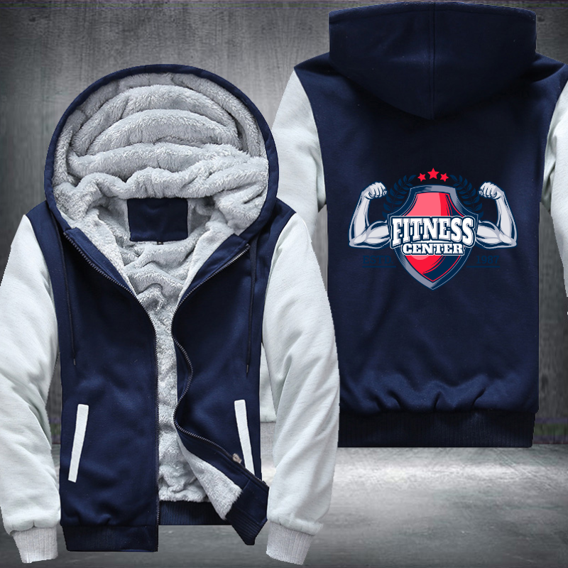 Fitness Center Fleece Hoodies Jacket