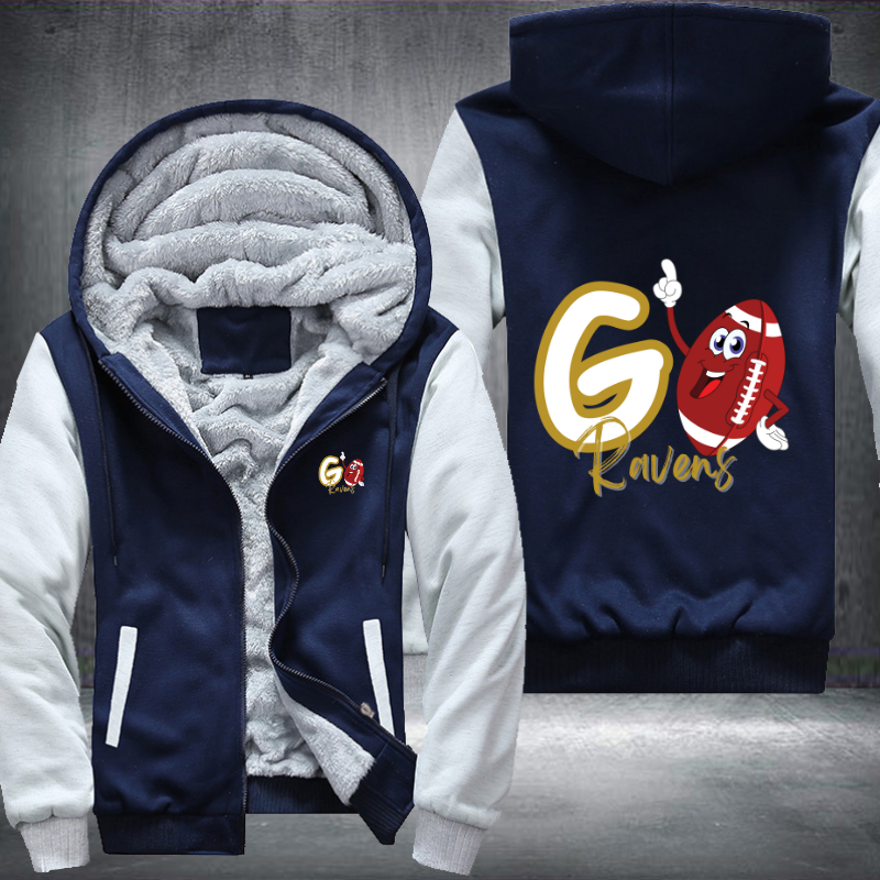 Go Ravens Fleece Hoodies Jacket