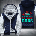 Warning May Spontaneously car Fleece Hoodies Jacket