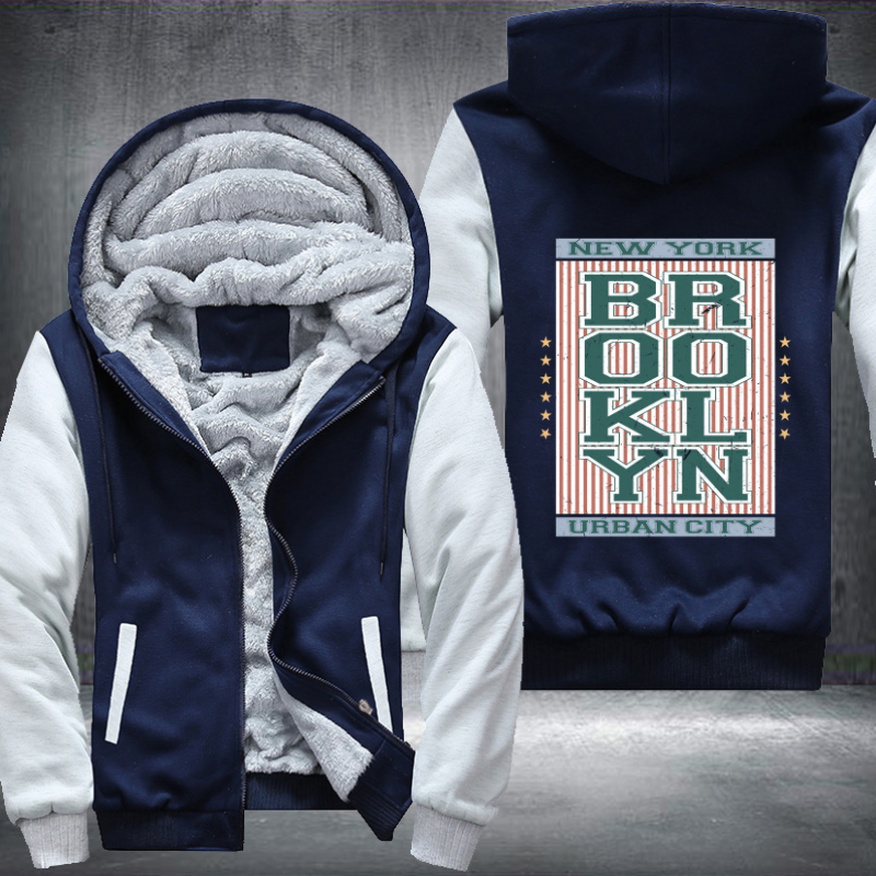 Brooklyn Urban City Fleece Hoodies Jacket