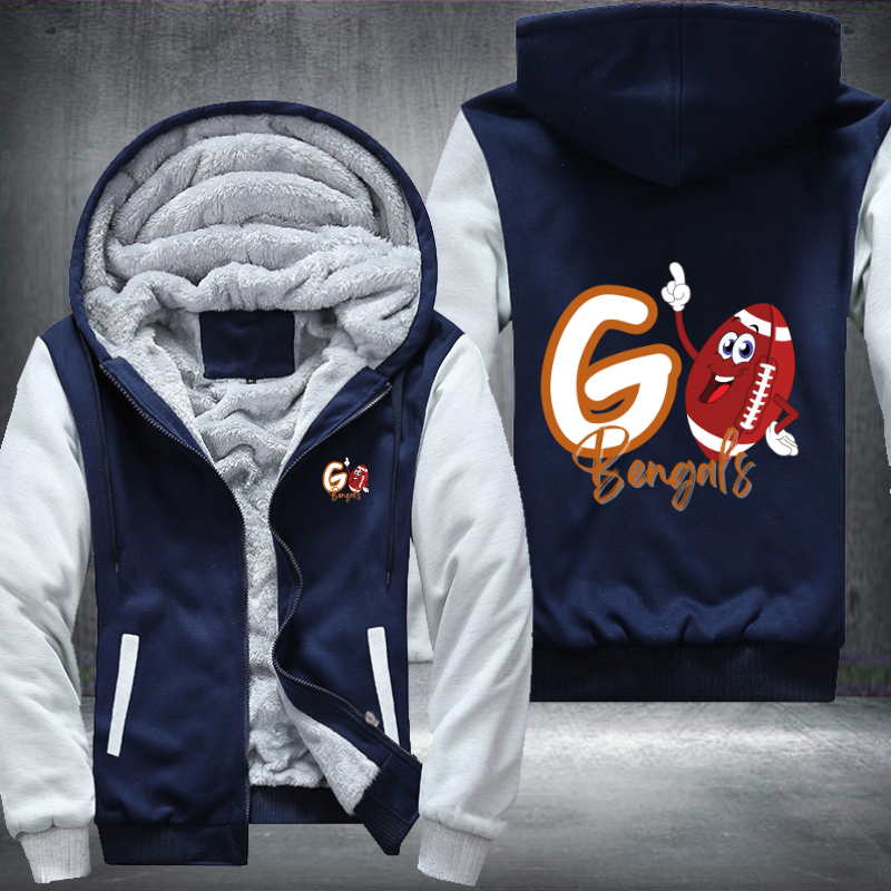 Go Bengals Fleece Hoodies Jacket