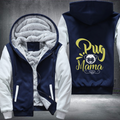 pug mama Fleece Hoodies Jacket