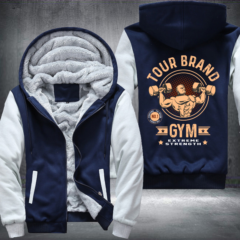 Tour Brand GYM Extreme Strength Fleece Hoodies Jacket