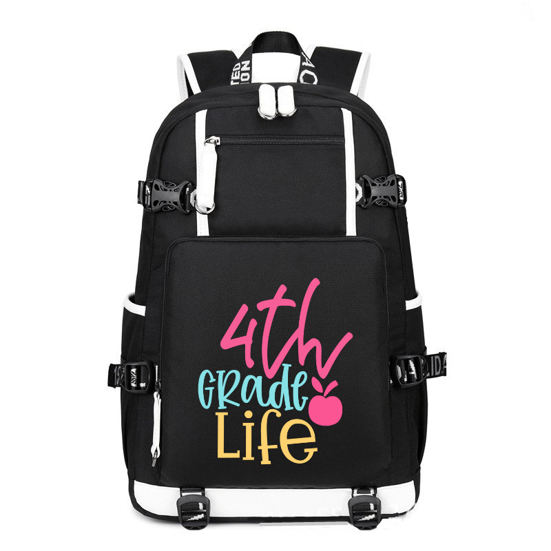 4th grade life printing Canvas Backpack