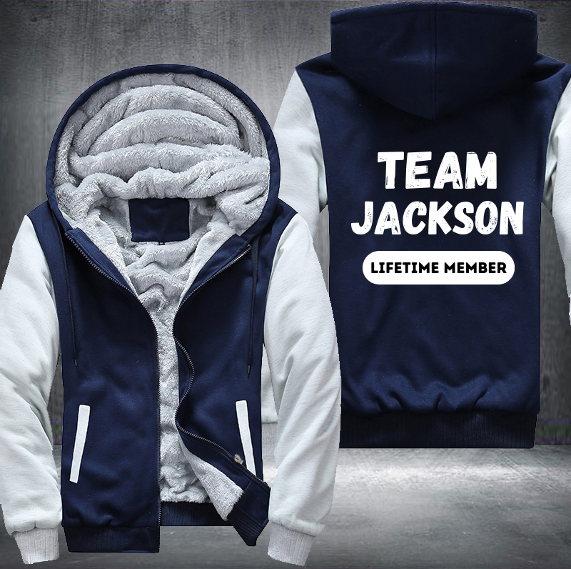 Team JACKSON Lifetime Member Family Fleece Hoodies Jacket