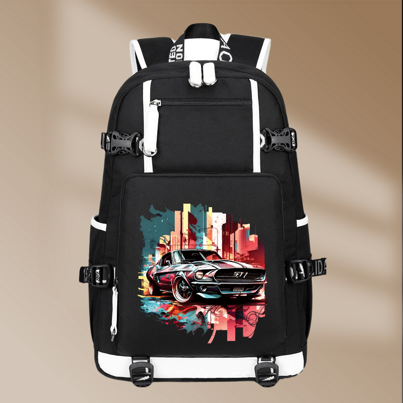 Ford Mustang Shelby GT500 1967 Printing Canvas Backpack