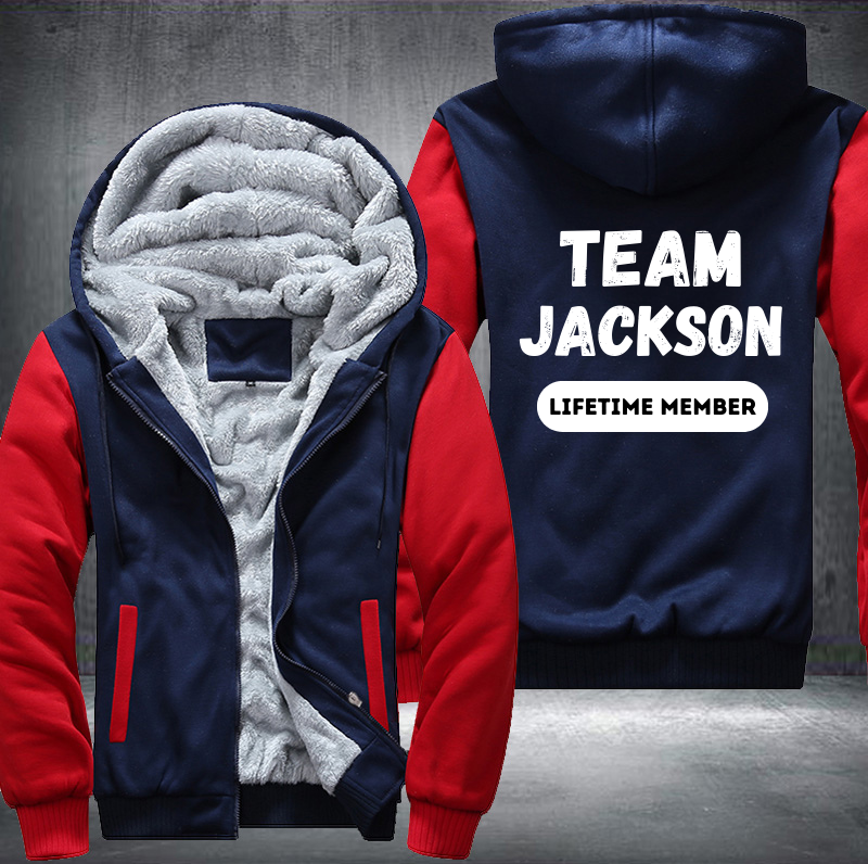 Team JACKSON Lifetime Member Family Fleece Hoodies Jacket