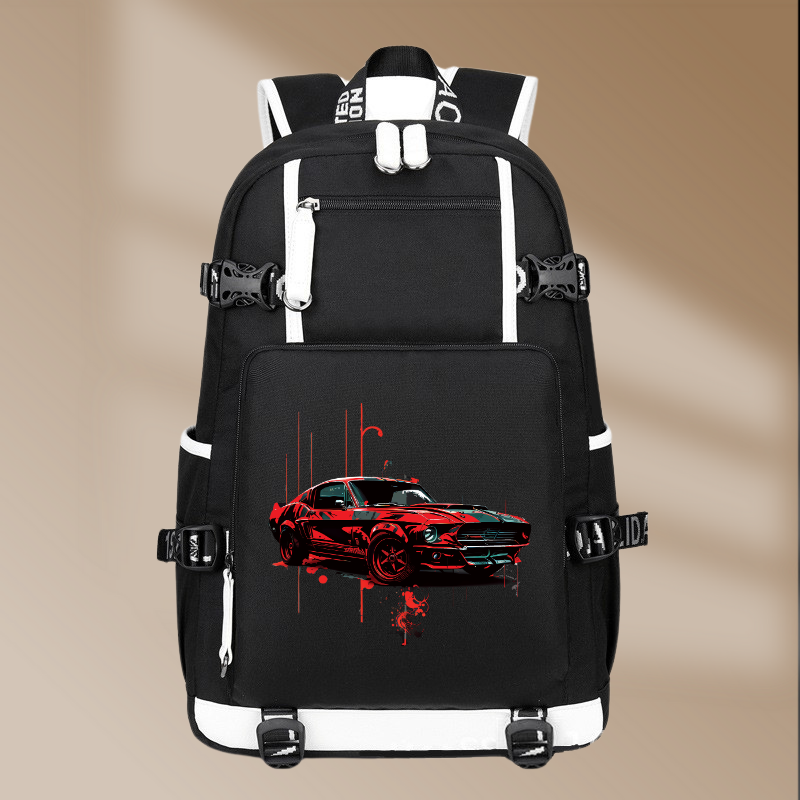 Ford Mustang Shelby GT500 1967 Design Printing Canvas Backpack