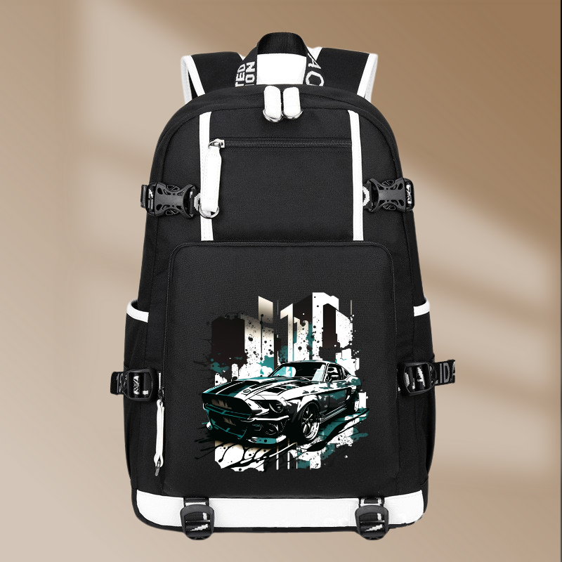 Ford Mustang Shelby GT500 1967 Style Printing Canvas Backpack