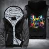 Rainbow French Bulldog Watercolour Fleece Hoodies Jacket