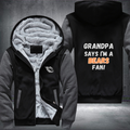 Grandpa Says I'm A Bears Fan Fleece Hoodies Jacket