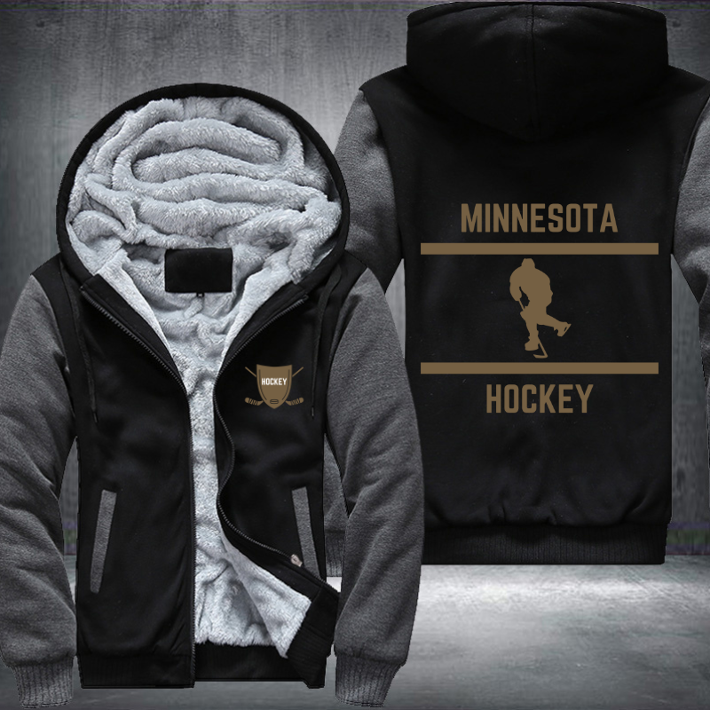 Hockey Lover City Minnesota Fleece Hoodies Jacket