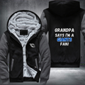 Grandpa Says I'm A Giants Fan Fleece Hoodies Jacket