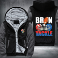 Born To Tackle Fleece Hoodies Jacket