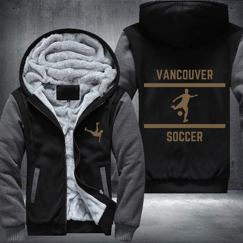 Soccer Lover City Vancouver Fleece Hoodies Jacket