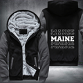 Patriotic USA State Maine Fleece Hoodies Jacket