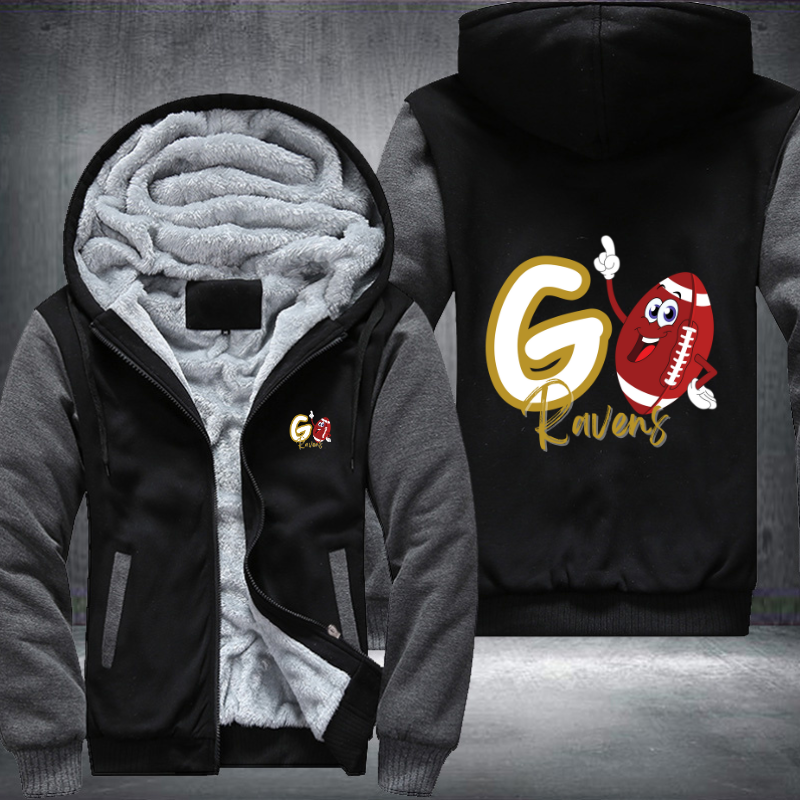 Go Ravens Fleece Hoodies Jacket