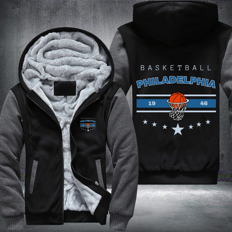 Vintage Basketball PHILADELPHIA 1946 Fleece Hoodies Jacket