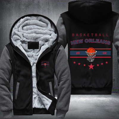 Vintage Basketball NEW ORLEANS 2002 Fleece Hoodies Jacket