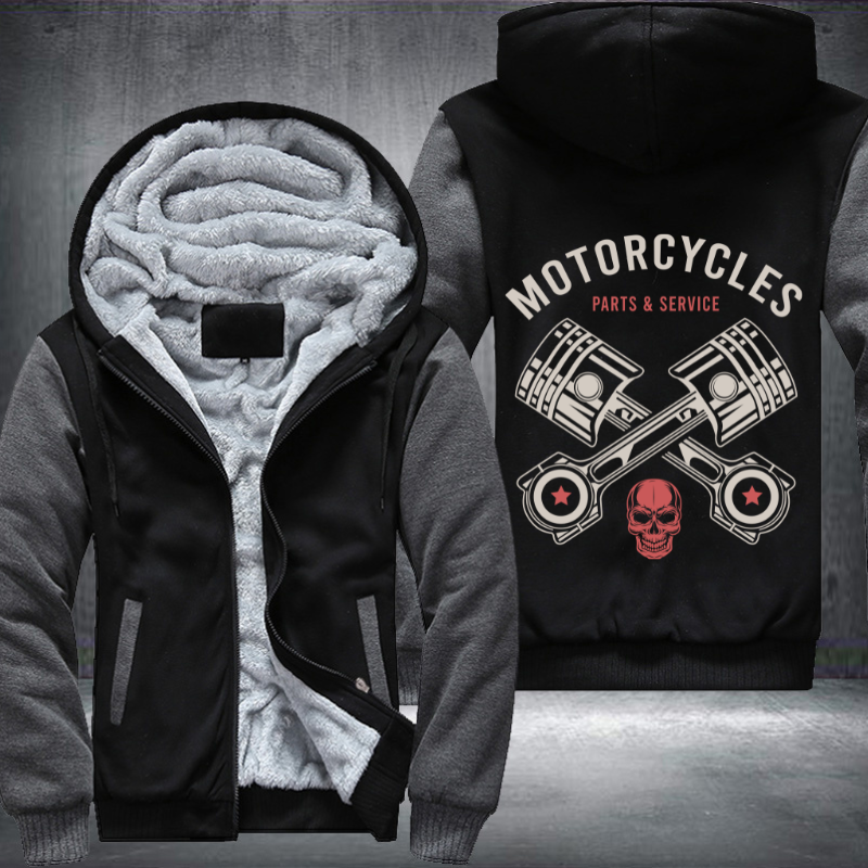 Motorcycle Parts and Service Fleece Hoodies Jacket