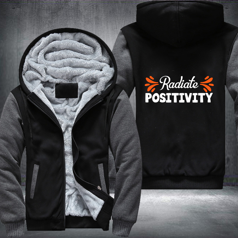 Radiate Positivity Fleece Hoodies Jacket