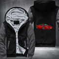 Red Ferrari sport car sublimation Fleece Hoodies Jacket