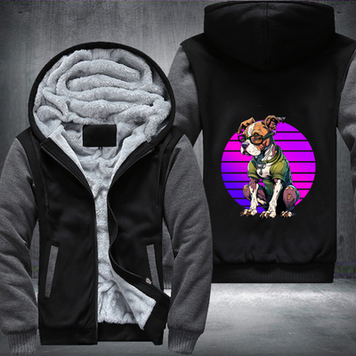 Astute Dog Fleece Hoodies Jacket
