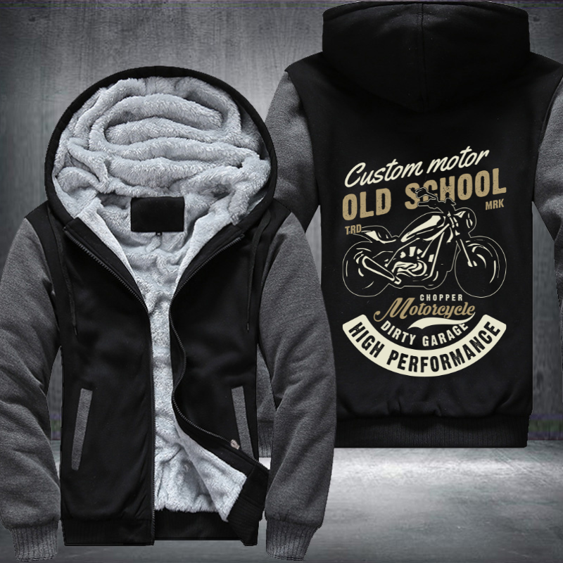 Custom Motor Old School MRK Chopper Fleece Hoodies Jacket